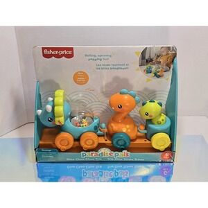Fisher-Price Paradise Pals Dino Choo Choo Trio Baby Toy NIB Infant Sensory